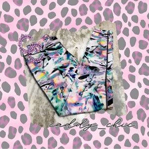 FILA Pastel Kaleidoscope Print Leggings | Size Small | EUC